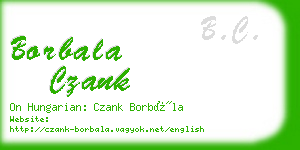 borbala czank business card
